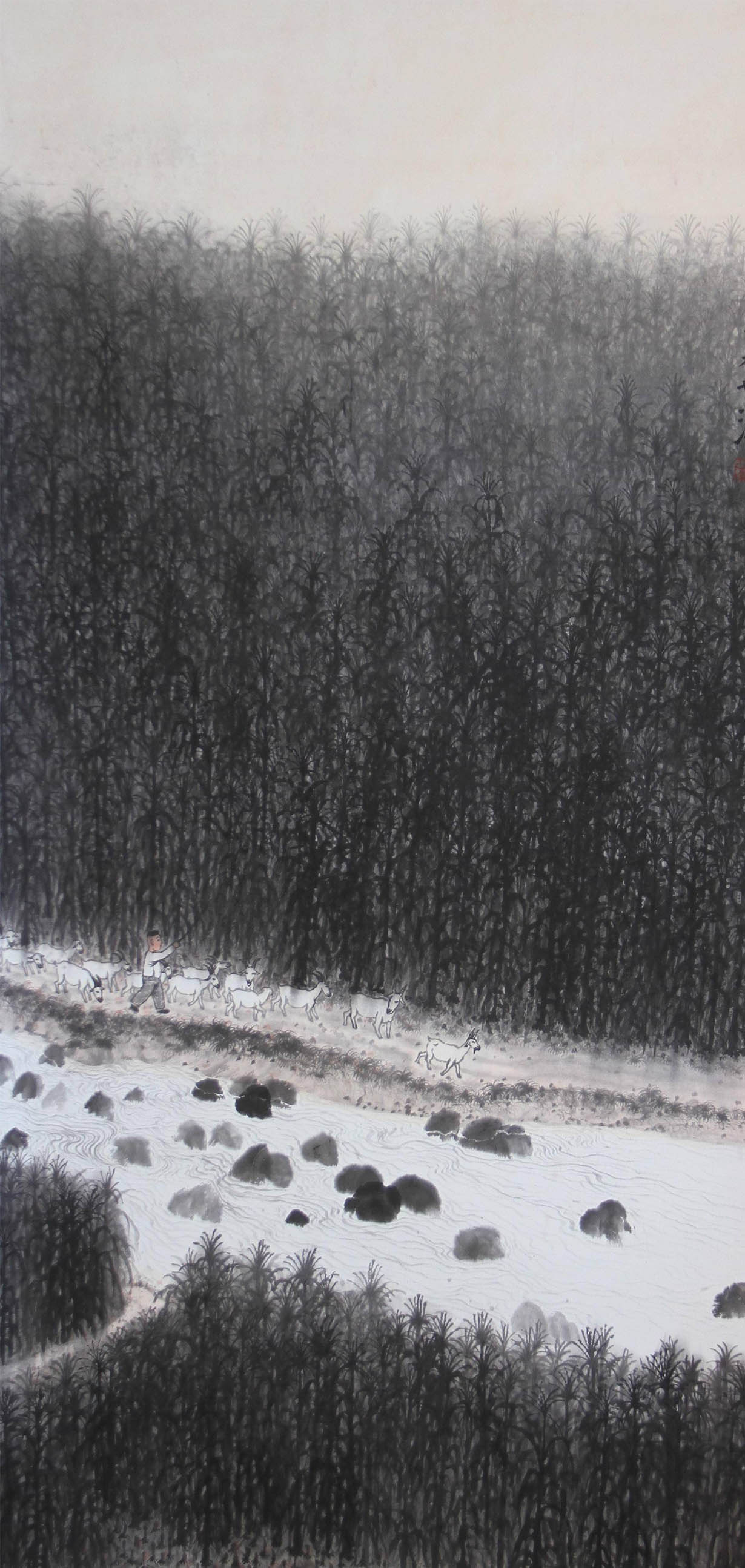 清溪  68X136cm
