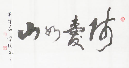 毛学校个人书法作品赏析