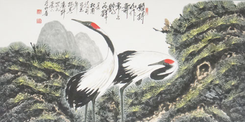 常与鹤为群-136cm-X-68cm